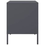 Casa si Gradina - Mobilier - Comode si corpuri - Noptiere - Noptiere, 2 buc., antracit, 36x39x50,5 cm, otel laminat la rece - Infinity.ro