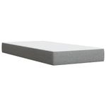 Casa si Gradina - Mobilier - Paturi si accesorii - Paturi - Pat box spring cu saltea, gri deschis, 90x200 cm, textil - Infinity.ro