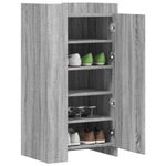 Casa si Gradina - Mobilier - Organizare si depozitare - Organizator incaltaminte - Pantofar, gri sonoma, 52x37,5x100 cm, lemn prelucrat - Infinity.ro