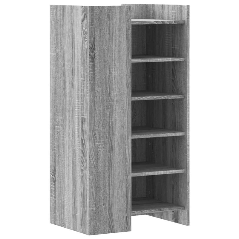 Casa si Gradina - Mobilier - Organizare si depozitare - Organizator incaltaminte - Pantofar, gri sonoma, 52x37,5x100 cm, lemn prelucrat - Infinity.ro