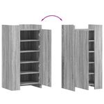 Casa si Gradina - Mobilier - Organizare si depozitare - Organizator incaltaminte - Pantofar, gri sonoma, 52x37,5x100 cm, lemn prelucrat - Infinity.ro