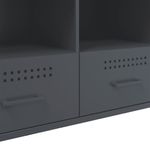 Casa si Gradina - Mobilier - Comode si corpuri - Comode - Dulap TV, antracit, 100,5x39x50,5 cm, otel laminat la rece - Infinity.ro