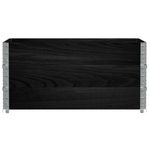 Casa si Gradina - Mobilier - Feronerie si accesorii mobila - Rame pentru paleti, 3 buc., negru, 120x80 cm, lemn masiv pin - Infinity.ro