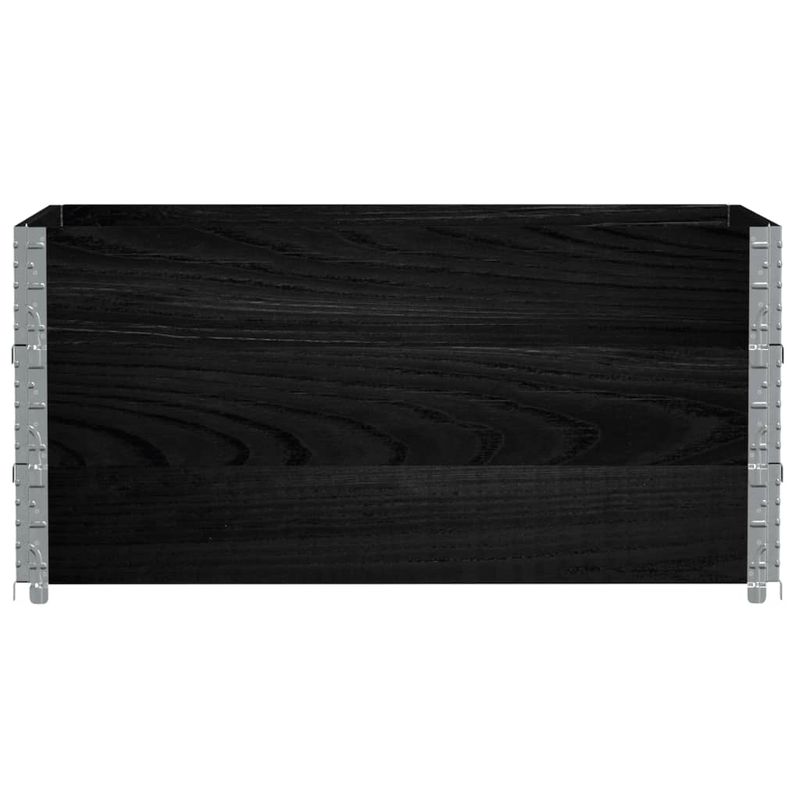 Casa si Gradina - Mobilier - Feronerie si accesorii mobila - Rame pentru paleti, 3 buc., negru, 120x80 cm, lemn masiv pin - Infinity.ro