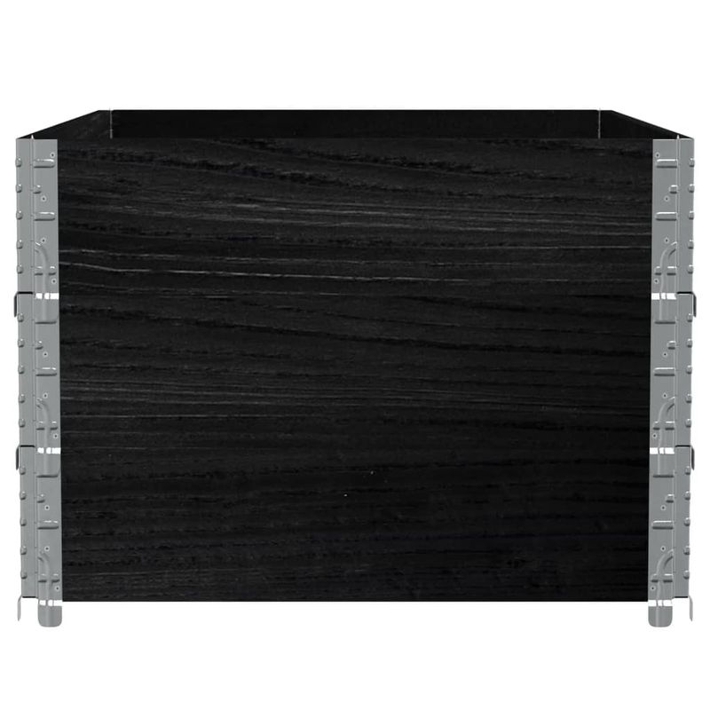 Casa si Gradina - Mobilier - Feronerie si accesorii mobila - Rame pentru paleti, 3 buc., negru, 120x80 cm, lemn masiv pin - Infinity.ro