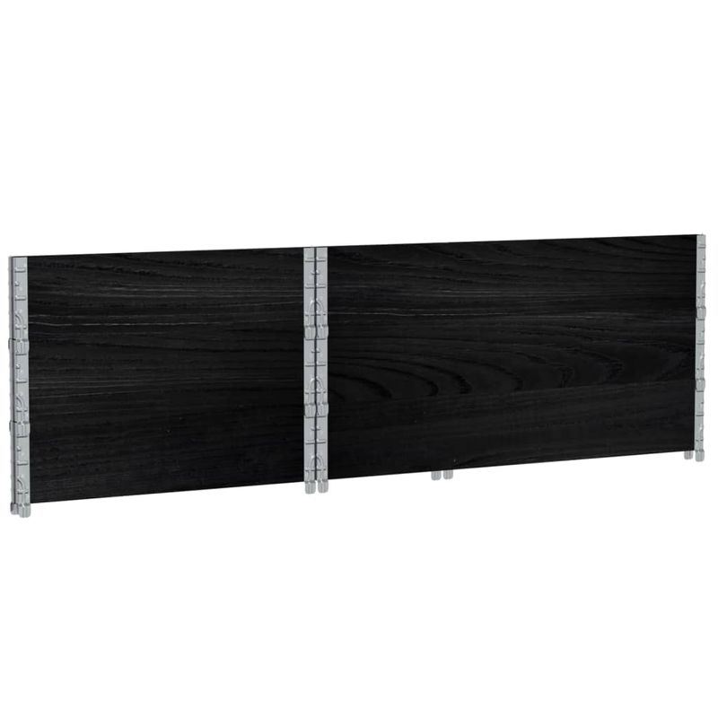 Casa si Gradina - Mobilier - Feronerie si accesorii mobila - Rame pentru paleti, 3 buc., negru, 120x80 cm, lemn masiv pin - Infinity.ro