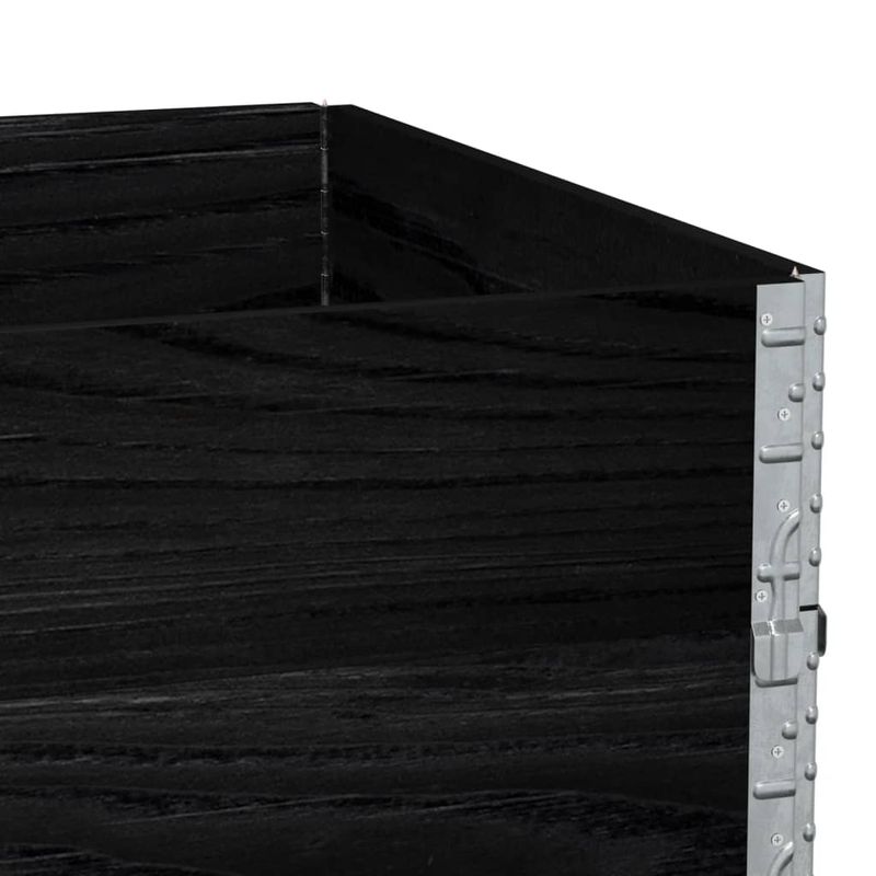 Casa si Gradina - Mobilier - Feronerie si accesorii mobila - Rame pentru paleti, 3 buc., negru, 120x80 cm, lemn masiv pin - Infinity.ro