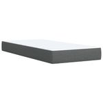Casa si Gradina - Mobilier - Paturi si accesorii - Paturi - Pat box spring cu saltea, gri inchis, 80x200 cm, textil - Infinity.ro