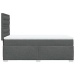 Casa si Gradina - Mobilier - Paturi si accesorii - Paturi - Pat box spring cu saltea, gri inchis, 80x200 cm, textil - Infinity.ro