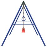 Jucarii, Copii si Bebe - Jucarii si jocuri - Jucarii de exterior - Spatii de joaca si accesorii - Set leagan de exterior, cu leagane și trapez, roșu, model 3x scaun leagăn + trapez - Infinity.ro