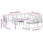 Casa si Gradina - Gradina si terasa - Mobilier exterior - Seturi mobila gradina - Set canapea de gradina, 7 piese, cu perne, negru, otel vopsit, gri taupe - Infinity.ro