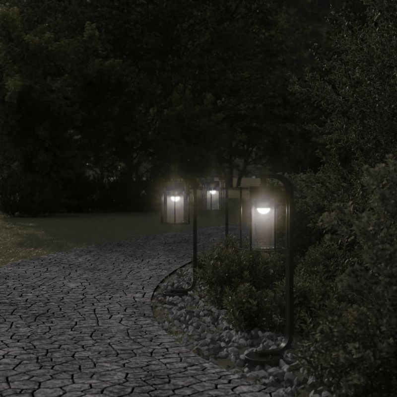 Casa si Gradina - Corpuri si surse de iluminat - Iluminat exterior - Felinare - Lampa exterioara de podea, negru, 60 cm, otel inoxidabil - Infinity.ro