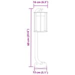 Casa si Gradina - Corpuri si surse de iluminat - Iluminat exterior - Felinare - Lampa exterioara de podea, negru, 60 cm, otel inoxidabil - Infinity.ro