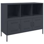 Casa si Gradina - Mobilier - Comode si corpuri - Comode - Dulap, antracit, 100,5x39x79 cm, otel laminat la rece - Infinity.ro