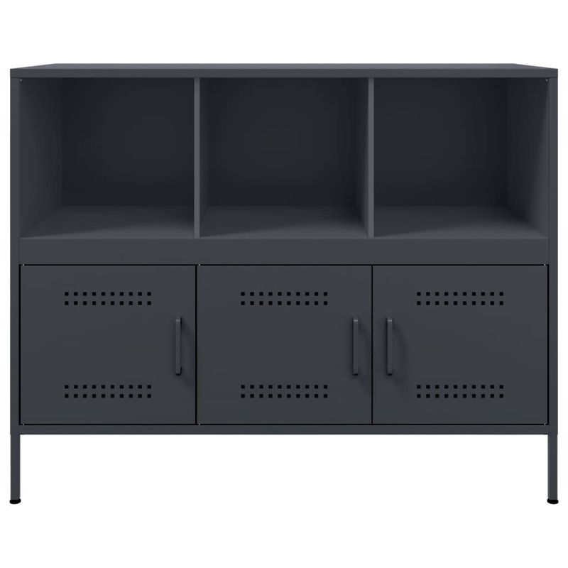 Casa si Gradina - Mobilier - Comode si corpuri - Comode - Dulap, antracit, 100,5x39x79 cm, otel laminat la rece - Infinity.ro
