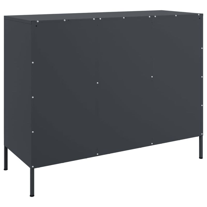 Casa si Gradina - Mobilier - Comode si corpuri - Comode - Dulap, antracit, 100,5x39x79 cm, otel laminat la rece - Infinity.ro