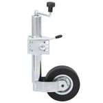 Auto si Moto - Remorci si platforme auto - Roata manevra remorca 60 mm 2 tub sustinere/3 cleme despicate, model roată de manevră + clemă - Infinity.ro