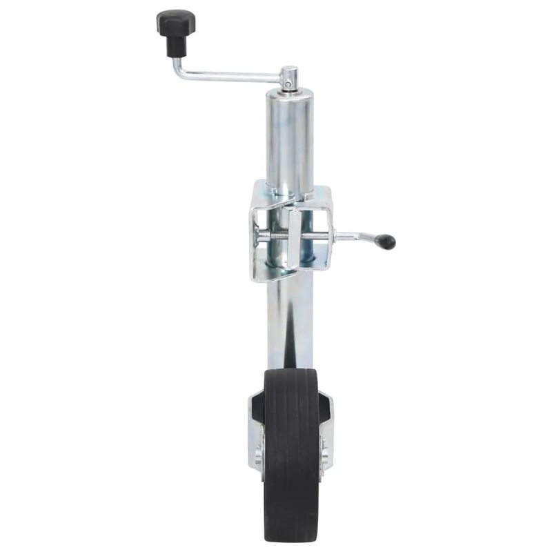 Auto si Moto - Remorci si platforme auto - Roata manevra remorca 60 mm 2 tub sustinere/3 cleme despicate, model roată de manevră + clemă - Infinity.ro