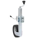 Auto si Moto - Remorci si platforme auto - Roata manevra remorca 60 mm 2 tub sustinere/3 cleme despicate, model roată de manevră + clemă - Infinity.ro