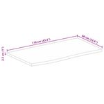 Casa si Gradina - Mobilier - Feronerie si accesorii mobila - Blat de masa contur organic 110x60x2,5 cm lemn masiv de mango, finisaj de stejar - Infinity.ro
