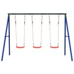 Jucarii, Copii si Bebe - Jucarii si jocuri - Jucarii de exterior - Spatii de joaca si accesorii - Set leagan de exterior, cu 3 leagane, roșu - Infinity.ro