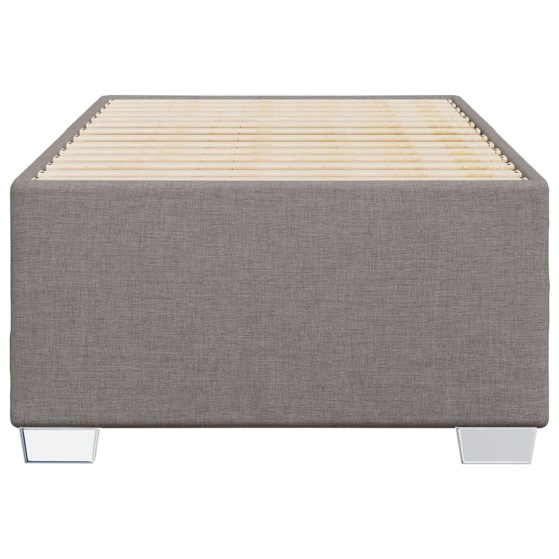 Casa si Gradina - Mobilier - Paturi si accesorii - Paturi - Cadru de pat, gri taupe, 80x200 cm, material textil - Infinity.ro