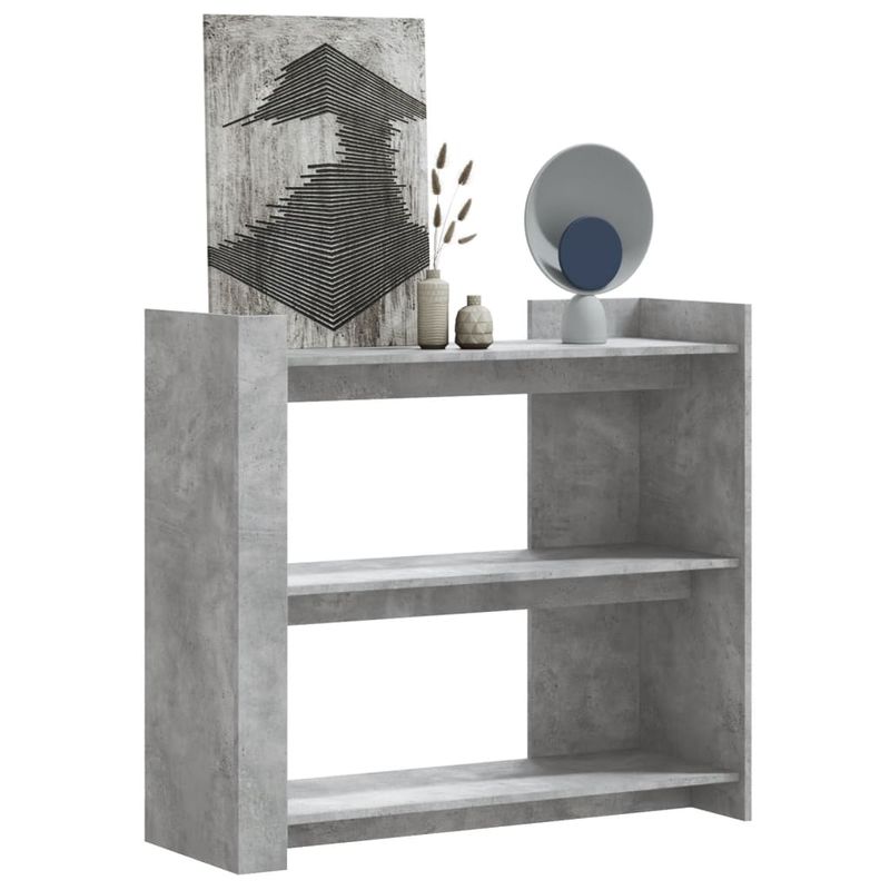 Casa si Gradina - Mobilier - Comode si corpuri - Console - Masa consola, gri beton, 100x35x90 cm, lemn prelucrat - Infinity.ro