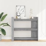 Casa si Gradina - Mobilier - Comode si corpuri - Console - Masa consola, gri beton, 100x35x90 cm, lemn prelucrat - Infinity.ro
