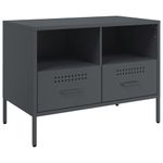 Casa si Gradina - Mobilier - Comode si corpuri - Comode - Dulap TV, antracit, 68x39x50,5 cm, otel laminat la rece - Infinity.ro