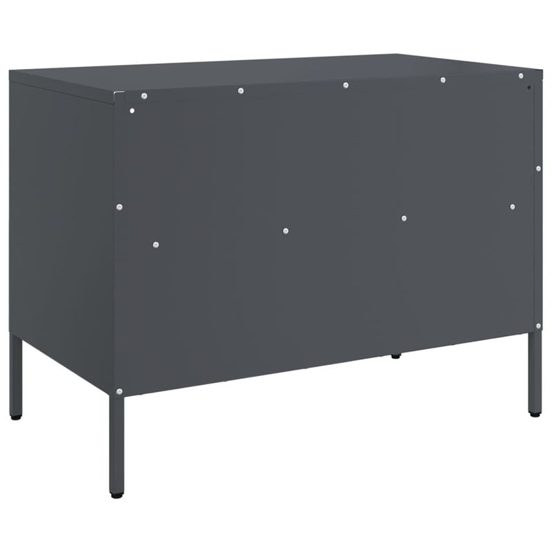 Casa si Gradina - Mobilier - Comode si corpuri - Comode - Dulap TV, antracit, 68x39x50,5 cm, otel laminat la rece - Infinity.ro