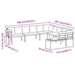 Casa si Gradina - Gradina si terasa - Mobilier exterior - Seturi mobila gradina - Set canapea de gradina, 6 piese, cu perne, negru, otel vopsit, gri taupe - Infinity.ro