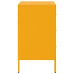 Casa si Gradina - Mobilier - Comode si corpuri - Noptiere - Noptiera, galben mustar, 36x39x68 cm, otel laminat la rece - Infinity.ro