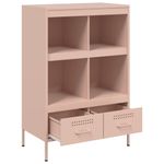 Casa si Gradina - Mobilier - Comode si corpuri - Corpuri bucatarie - Dulap inalt, roz, 68x39x101,5 cm, otel laminat la rece - Infinity.ro