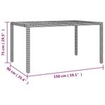Casa si Gradina - Gradina si terasa - Mobilier exterior - Seturi mobila gradina - Set bistro de gradina cu perne, 5 piese, gri, poliratan - Infinity.ro