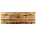 Casa si Gradina - Mobilier - Feronerie si accesorii mobila - Blat de masa contur natural 120x40x2,5 cm lemn masiv mango brut - Infinity.ro