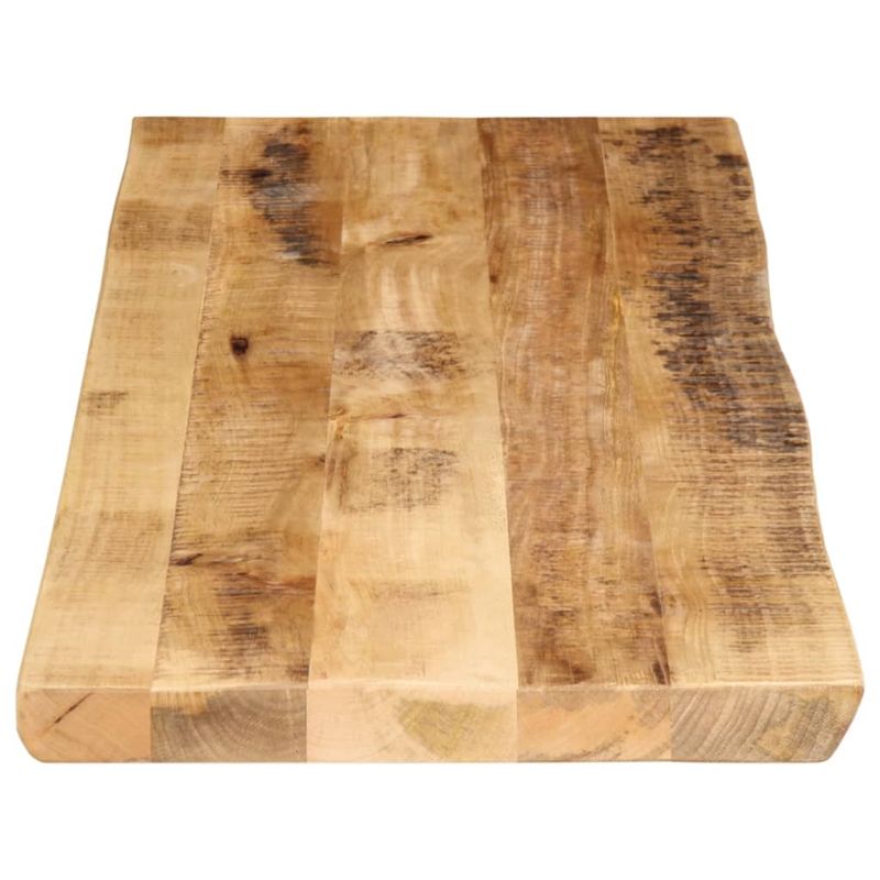 Casa si Gradina - Mobilier - Feronerie si accesorii mobila - Blat de masa contur natural 120x40x2,5 cm lemn masiv mango brut - Infinity.ro