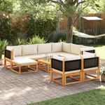 Casa si Gradina - Gradina si terasa - Mobilier exterior - Seturi mobila gradina - Set de canapele de gradina cu perne 10 piese lemn masiv acacia - Infinity.ro
