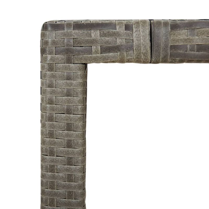 Casa si Gradina - Gradina si terasa - Mobilier exterior - Seturi mobila gradina - Set bistro de gradina cu perne, 5 piese, gri, poliratan - Infinity.ro