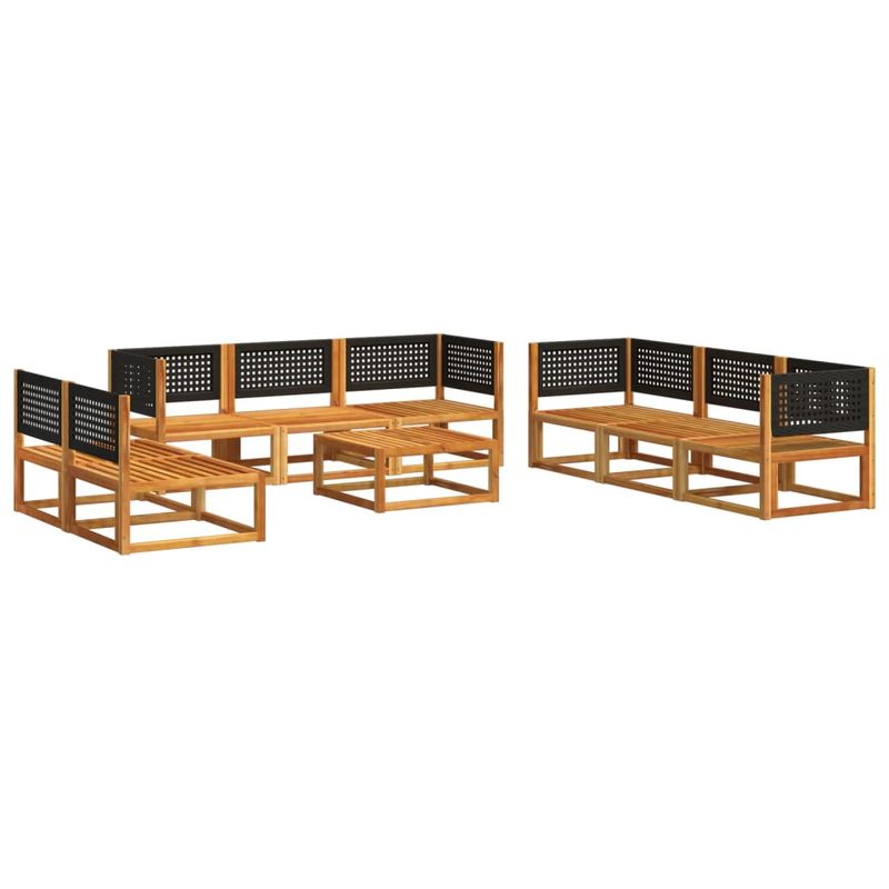Casa si Gradina - Gradina si terasa - Mobilier exterior - Seturi mobila gradina - Set de canapele de gradina cu perne, 9 piese, lemn masiv acacia - Infinity.ro