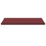 Casa si Gradina - Gradina si terasa - Umbrele si pavilioane - Umbrele - Copertina retractabila manual, visiniu, 600x350 cm, burgundy - Infinity.ro