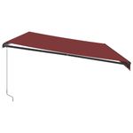 Casa si Gradina - Gradina si terasa - Umbrele si pavilioane - Umbrele - Copertina retractabila manual, visiniu, 600x350 cm, burgundy - Infinity.ro