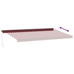 Casa si Gradina - Gradina si terasa - Umbrele si pavilioane - Umbrele - Copertina retractabila manual, visiniu, 600x350 cm, burgundy - Infinity.ro