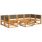 Casa si Gradina - Gradina si terasa - Mobilier exterior - Canapele si fotolii gradina - Set canapele gradina cu perne, 7 piese, lemn masiv acacia - Infinity.ro