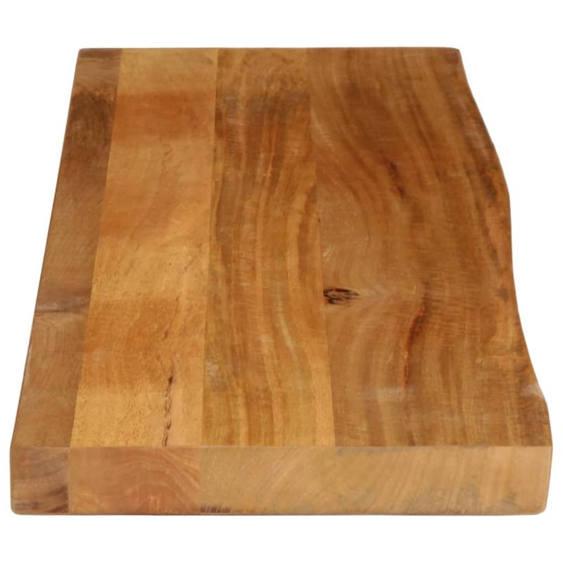 Casa si Gradina - Mobilier - Feronerie si accesorii mobila - Blat de masa contur organic 120x20x2,5 cm lemn masiv de mango, finisaj de stejar - Infinity.ro