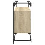 Casa si Gradina - Mobilier - Comode si corpuri - Comode - Dulap, blat din sticla stejar sonoma 98x35x81 cm lemn prelucrat - Infinity.ro