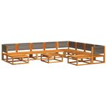 Casa si Gradina - Gradina si terasa - Mobilier exterior - Canapele si fotolii gradina - Set canapele gradina cu perne, 11 piese, lemn masiv acacia - Infinity.ro