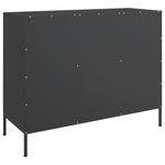 Casa si Gradina - Mobilier - Comode si corpuri - Comode - Dulap, negru, 100,5x39x79 cm, otel laminat la rece - Infinity.ro