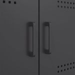 Casa si Gradina - Mobilier - Comode si corpuri - Comode - Dulap, negru, 100,5x39x79 cm, otel laminat la rece - Infinity.ro