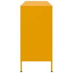 Casa si Gradina - Mobilier - Comode si corpuri - Comode - Dulap, galben mustar, 100,5x39x79 cm, otel laminat la rece - Infinity.ro