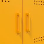 Casa si Gradina - Mobilier - Comode si corpuri - Comode - Dulap, galben mustar, 100,5x39x79 cm, otel laminat la rece - Infinity.ro